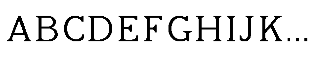 Kineks Light Slab Font UPPERCASE