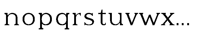 Kineks Light Slab Font LOWERCASE