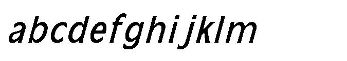Kineks Medium Sans Condensed Italic FONT