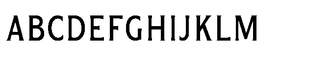 Kineks Medium Sans Condensed Font UPPERCASE
