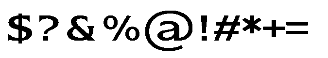 Kineks Medium Sans Expanded Font OTHER CHARS