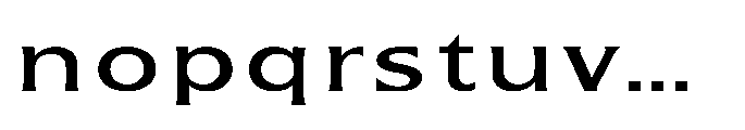 Kineks Medium Sans Expanded Font LOWERCASE