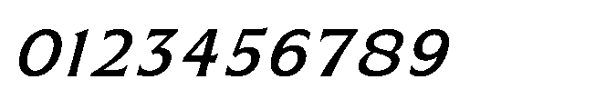 Kineks Medium Sans Italic Font OTHER CHARS