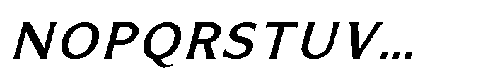 Kineks Medium Sans Italic Font UPPERCASE