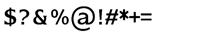 Kineks Medium Sans Font OTHER CHARS