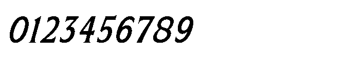Kineks Medium Serif Condensed Italic Font OTHER CHARS
