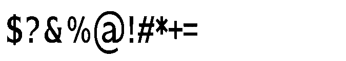 Kineks Medium Serif Condensed Font OTHER CHARS