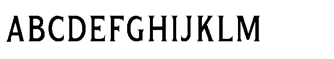 Kineks Medium Serif Condensed Font UPPERCASE