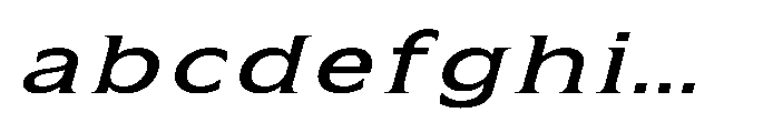 Kineks Medium Serif Expanded Italic FONT
