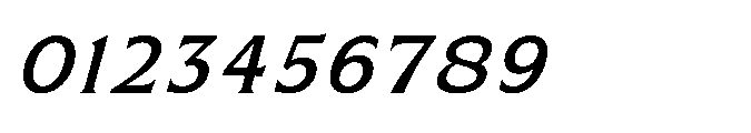 Kineks Medium Serif Italic Font OTHER CHARS
