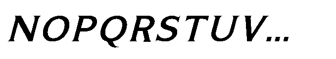 Kineks Medium Serif Italic Font UPPERCASE