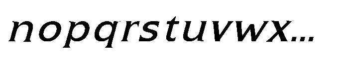 Kineks Medium Serif Italic Font LOWERCASE