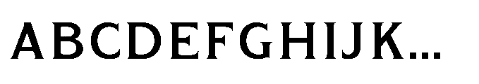 Kineks Medium Serif Font UPPERCASE