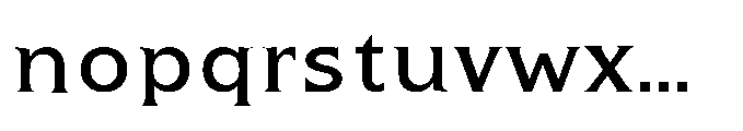 Kineks Medium Serif Font LOWERCASE