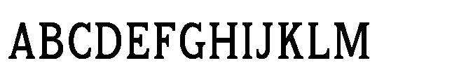 Kineks Medium Slab Condensed Font UPPERCASE