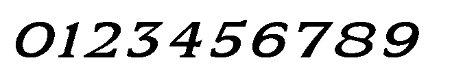 Kineks Medium Slab Expanded Italic Font OTHER CHARS