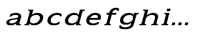 Kineks Medium Slab Expanded Italic FONT