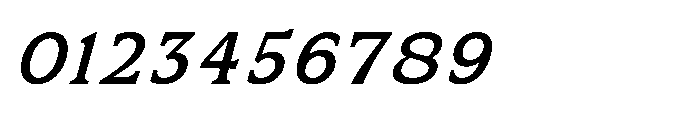 Kineks Medium Slab Italic Font OTHER CHARS