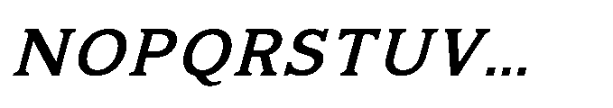 Kineks Medium Slab Italic Font UPPERCASE
