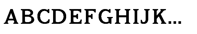 Kineks Medium Slab Font UPPERCASE