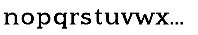 Kineks Medium Slab Font LOWERCASE