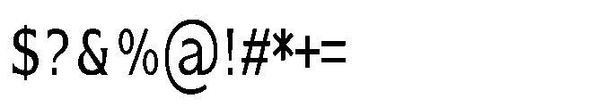 Kineks Sans Condensed Font OTHER CHARS