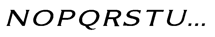 Kineks Sans Expanded Italic Font UPPERCASE