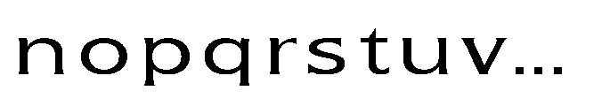 Kineks Sans Expanded Font LOWERCASE
