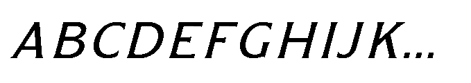 Kineks Sans Italic Font UPPERCASE