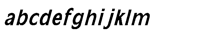 Kineks Semi Bold Sans Condensed Italic FONT