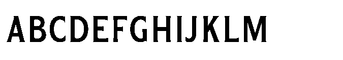 Kineks Semi Bold Sans Condensed Font UPPERCASE