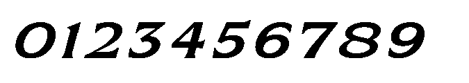 Kineks Semi Bold Sans Expanded Italic Font OTHER CHARS