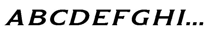 Kineks Semi Bold Sans Expanded Italic Font UPPERCASE