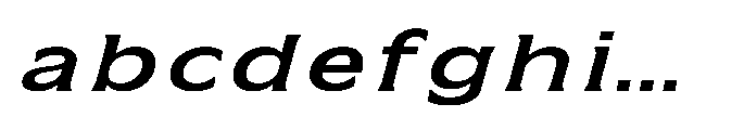 Kineks Semi Bold Sans Expanded Italic FONT