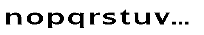 Kineks Semi Bold Sans Expanded Font LOWERCASE