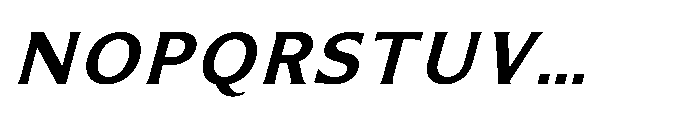 Kineks Semi Bold Sans Italic Font UPPERCASE