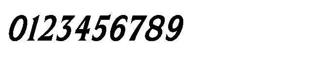 Kineks Semi Bold Serif Condensed Italic Font OTHER CHARS
