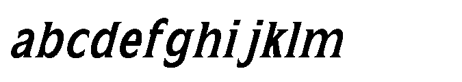 Kineks Semi Bold Serif Condensed Italic FONT