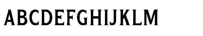 Kineks Semi Bold Serif Condensed Font UPPERCASE