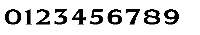 Kineks Semi Bold Serif Expanded Font OTHER CHARS
