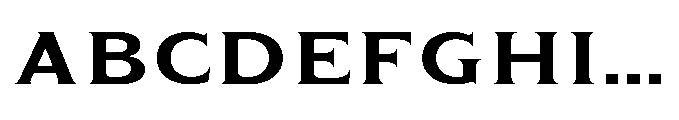 Kineks Semi Bold Serif Expanded Font UPPERCASE