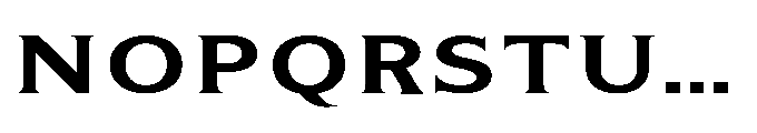 Kineks Semi Bold Serif Expanded Font UPPERCASE