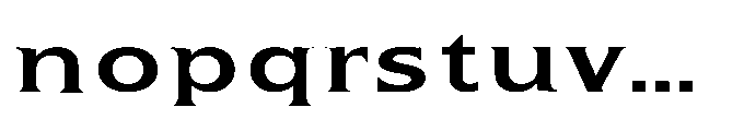 Kineks Semi Bold Serif Expanded Font LOWERCASE