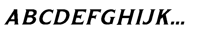 Kineks Semi Bold Serif Italic Font UPPERCASE