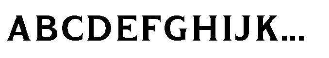 Kineks Semi Bold Serif Font UPPERCASE