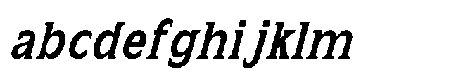 Kineks Semi Bold Slab Condensed Italic FONT