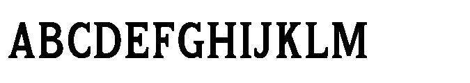 Kineks Semi Bold Slab Condensed Font UPPERCASE