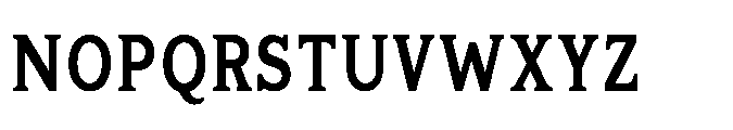Kineks Semi Bold Slab Condensed Font UPPERCASE