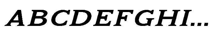 Kineks Semi Bold Slab Expanded Italic Font UPPERCASE