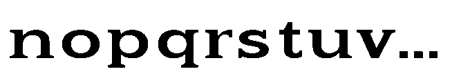 Kineks Semi Bold Slab Expanded Font LOWERCASE
